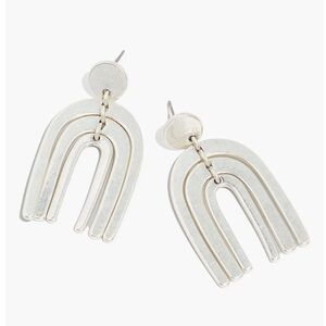 New Madewell stacked arch statement earrings